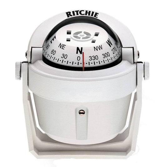 Suncoast Marine and Auto offers Ritchie B-51W Explorer Compass - Bracket Mount - White [B-51W]