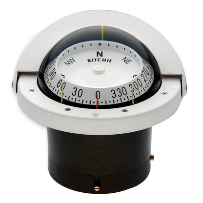 Suncoast Marine and Auto offers Ritchie FNW-203 Navigator Compass - Flush Mount - White [FNW-203]