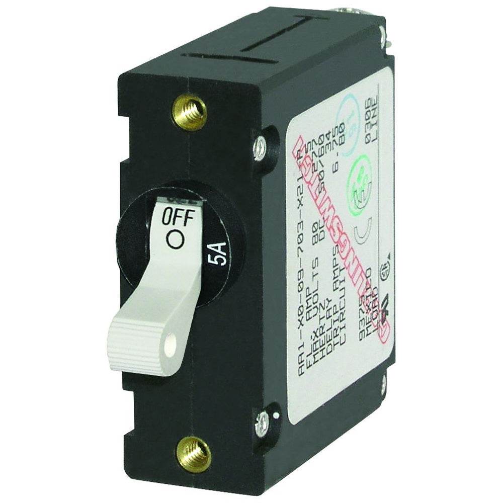 Suncoast Marine and Auto offers Blue Sea 7202 AC/DC Single Pole Magnetic World Circuit Breaker - 5AMP [7202]