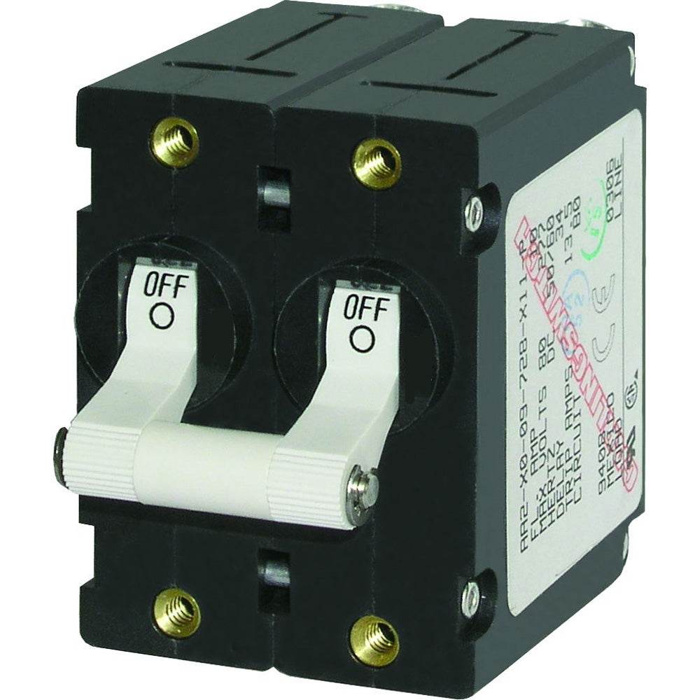 Suncoast Marine and Auto offers Blue Sea 7242 A-Series Double Pole Toggle - 50AMP - White [7242]