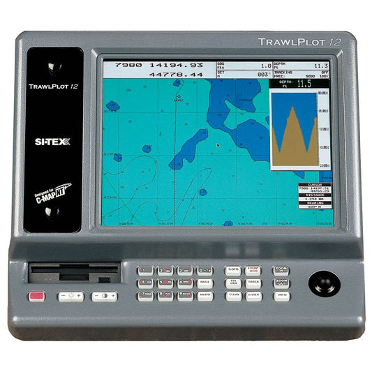 Suncoast Marine and Auto offers SI-TEX TRAWLPLOT 12 SD Color Chartplotter w/WAAS Receiver [TRAWLPLOT 12]