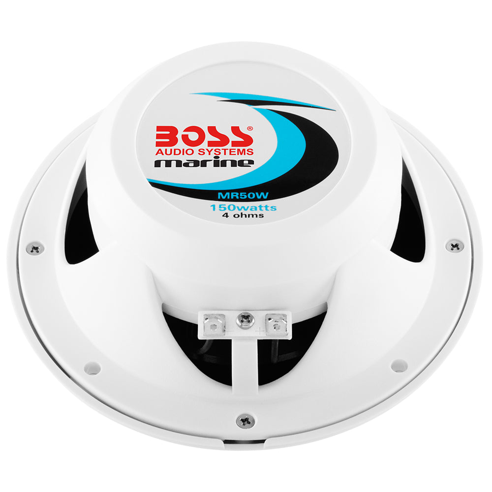 Suncoast Marine and Auto offers Boss Audio 5.25" MR50W Speakers - White - 150W [MR50W]