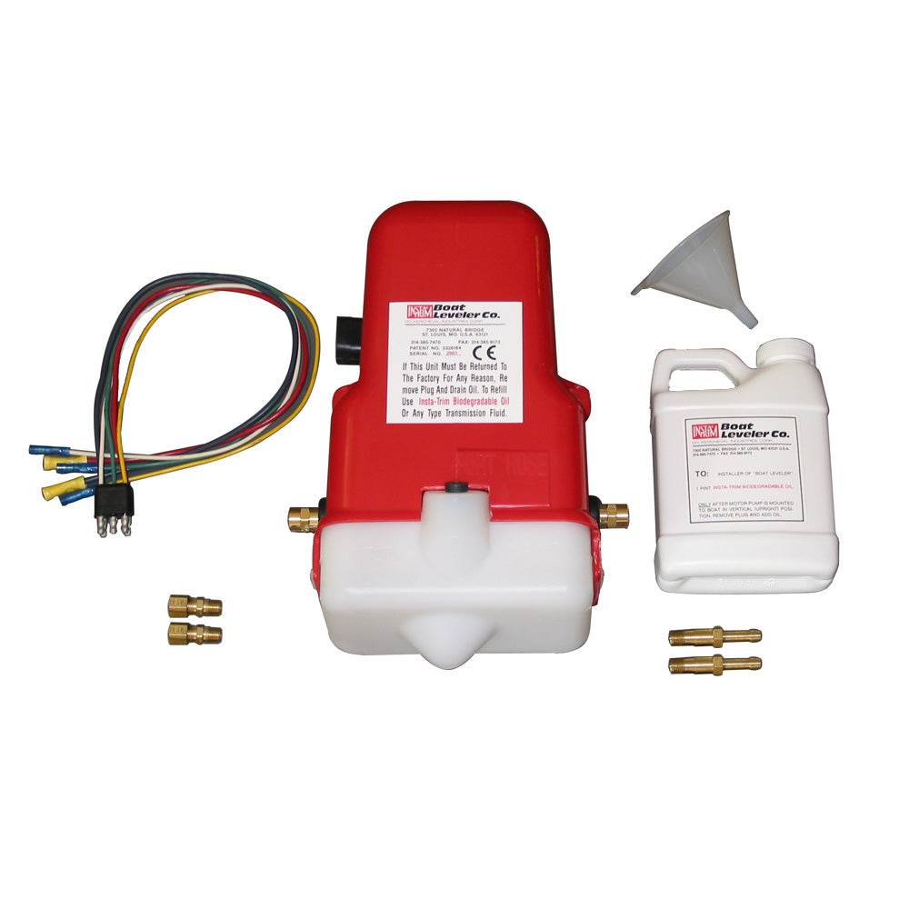 Suncoast Marine and Auto offers Boat Leveler 12vdc Universal Trim Tab Pump with Oil and Hose Fittings [12700UNIV]