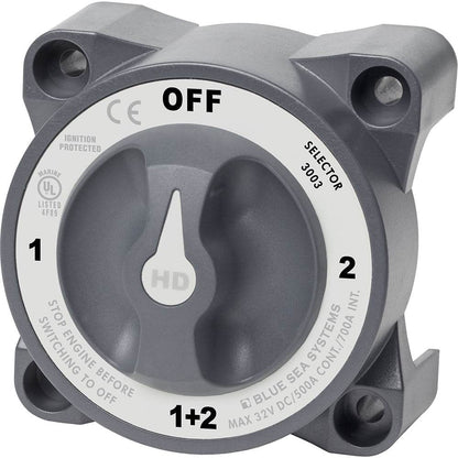 Suncoast Marine and Auto offers Blue Sea 3003 HD-Series Battery Switch Selector w/Alternator Field Disconnect [3003]