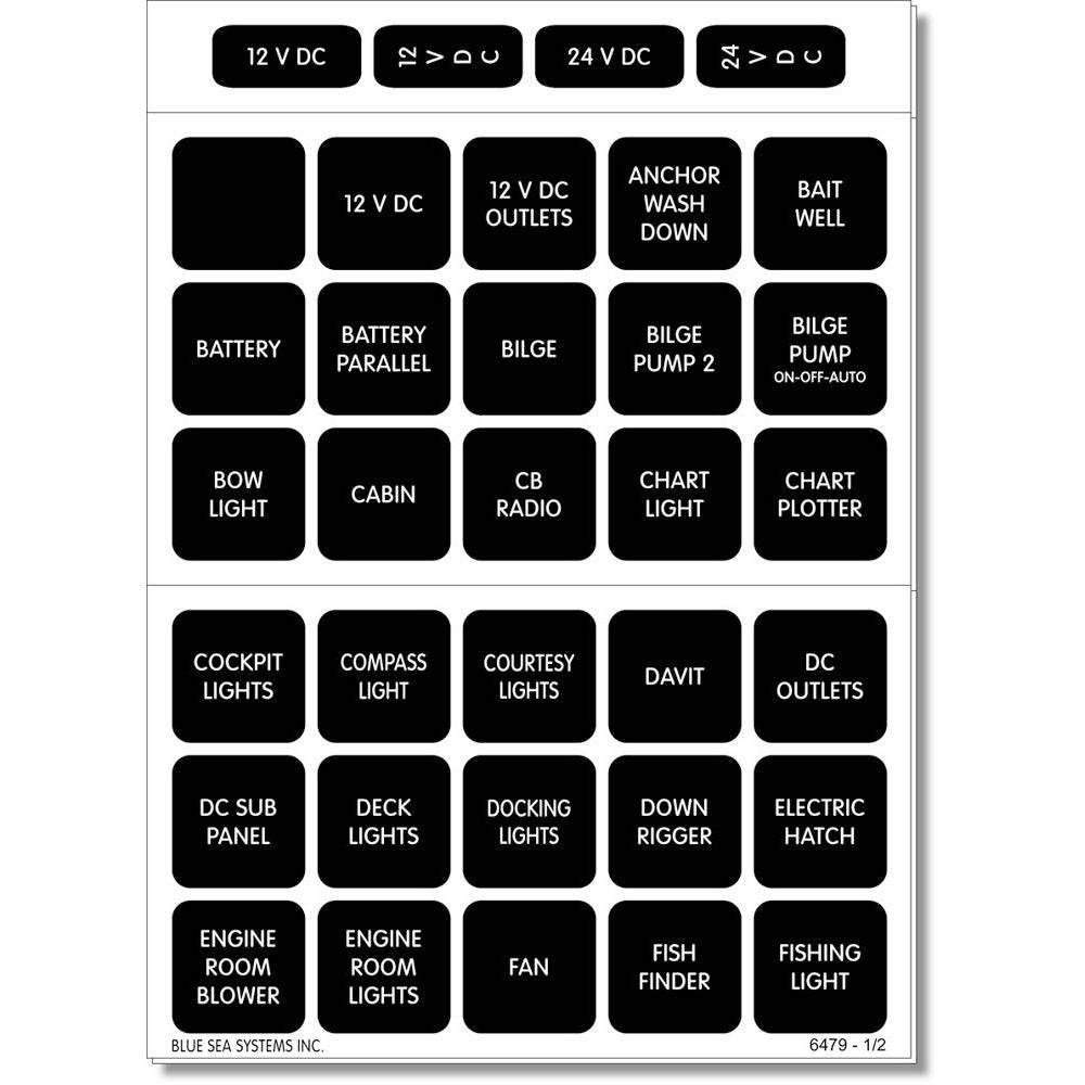 Suncoast Marine and Auto offers Blue Sea 4216 Square Format Label Set - 60 [4216]