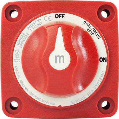 Suncoast Marine and Auto offers Blue Sea 6010 m-Series (Mini) Battery Switch Dual Circuit [6010]