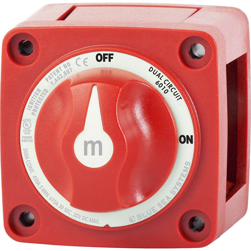 Suncoast Marine and Auto offers Blue Sea 6010 m-Series (Mini) Battery Switch Dual Circuit [6010]