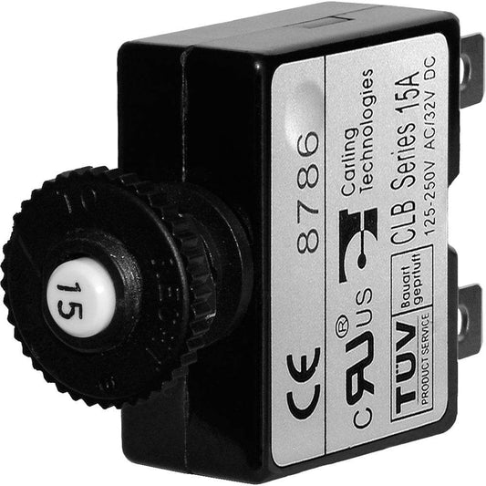 Suncoast Marine and Auto offers Blue Sea 7056 15A Push Button Thermal with Quick Connect Terminals [7056]