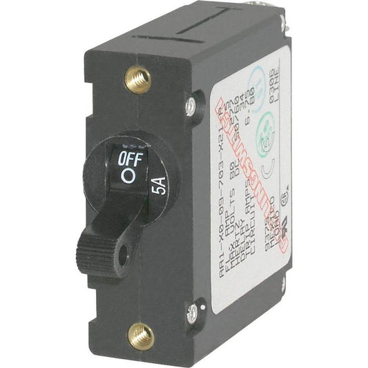 Suncoast Marine and Auto offers Blue Sea 7200 AC / DC Single Pole Magnetic World Circuit Breaker - 5 Amp [7200]