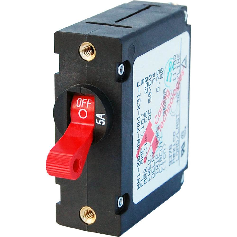 Suncoast Marine and Auto offers Blue Sea 7201 AC/DC Single Pole Magnetic World Circuit Breaker - 5 AMP [7201]