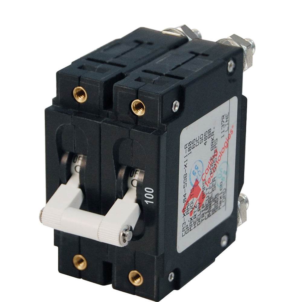 Suncoast Marine and Auto offers Blue Sea 7258 C-Series Double Pole Circuit Breaker - 100A [7258]