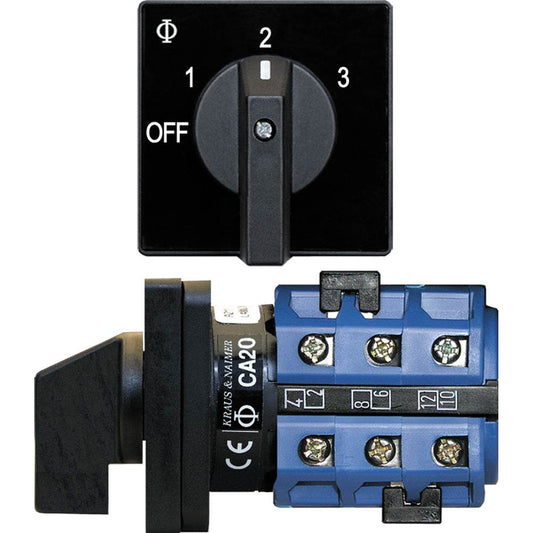 Suncoast Marine and Auto offers Blue Sea 9010 Switch, AV 120VAC 32A OFF +3 Positions [9010]