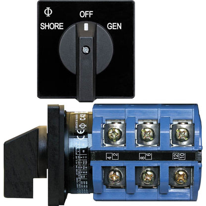 Suncoast Marine and Auto offers Blue Sea 9019 Switch, AC 240VAC 63A OFF +2 Positions [9019]