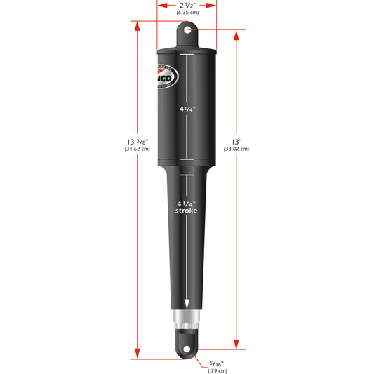 Suncoast Marine and Auto offers Lenco 102 Series Standard Actuator - 12V - 4-1/4" Stroke [15059-001]