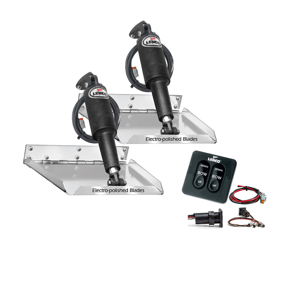 Suncoast Marine and Auto offers Lenco 12" x 9" Standard Performance Trim Tab Kit w/Standard Tactile Switch Kit 12V [RT12X9]