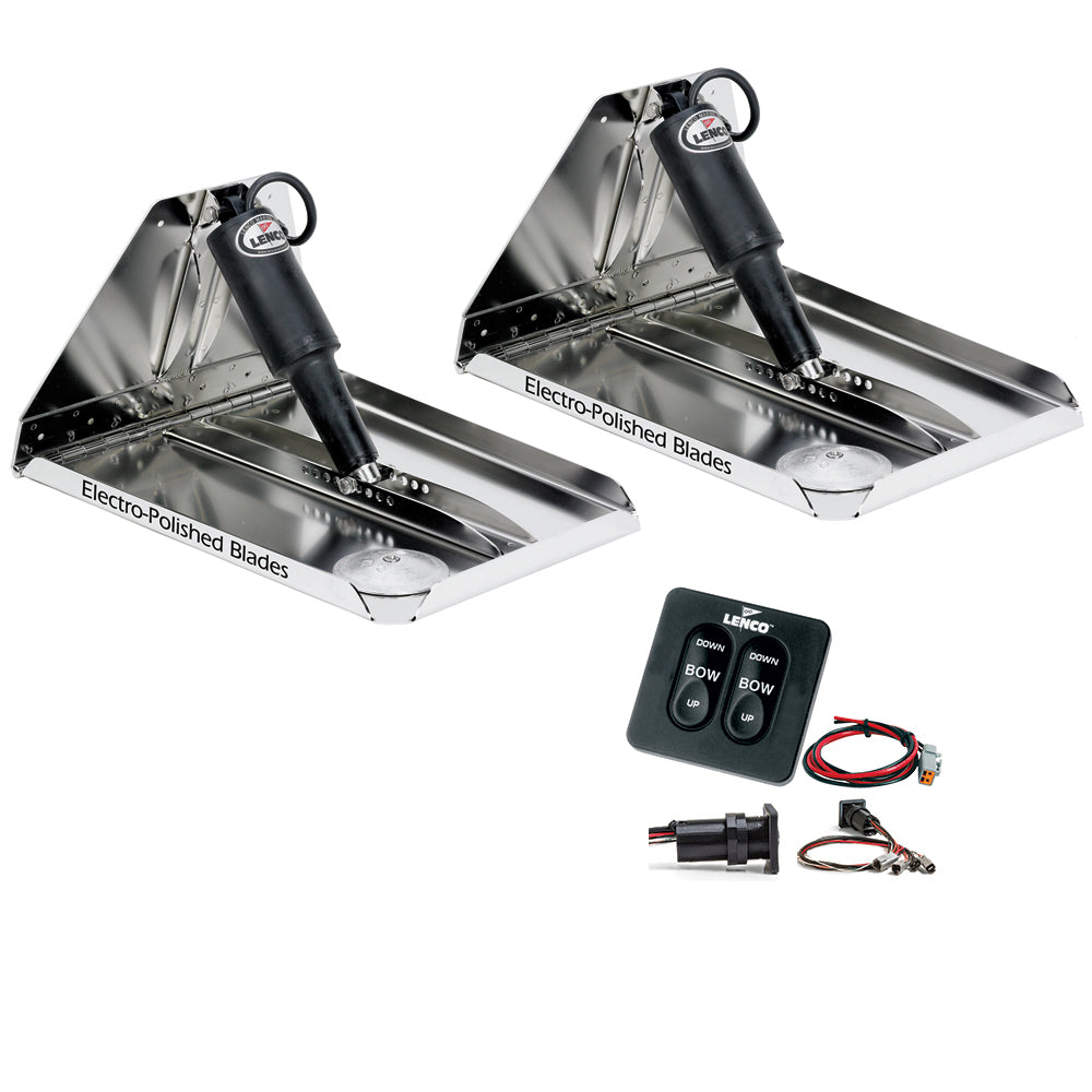 Suncoast Marine and Auto offers Lenco 16" x 12" Heavy Duty Performance Trim Tab Kit w/Standard Tactile Switch Kit 12V [RT16X12HD]