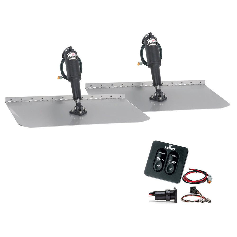 Suncoast Marine and Auto offers Lenco 12" x 18" Standard Trim Tab Kit w/Standard Tactile Switch Kit 12V [TT12X18]