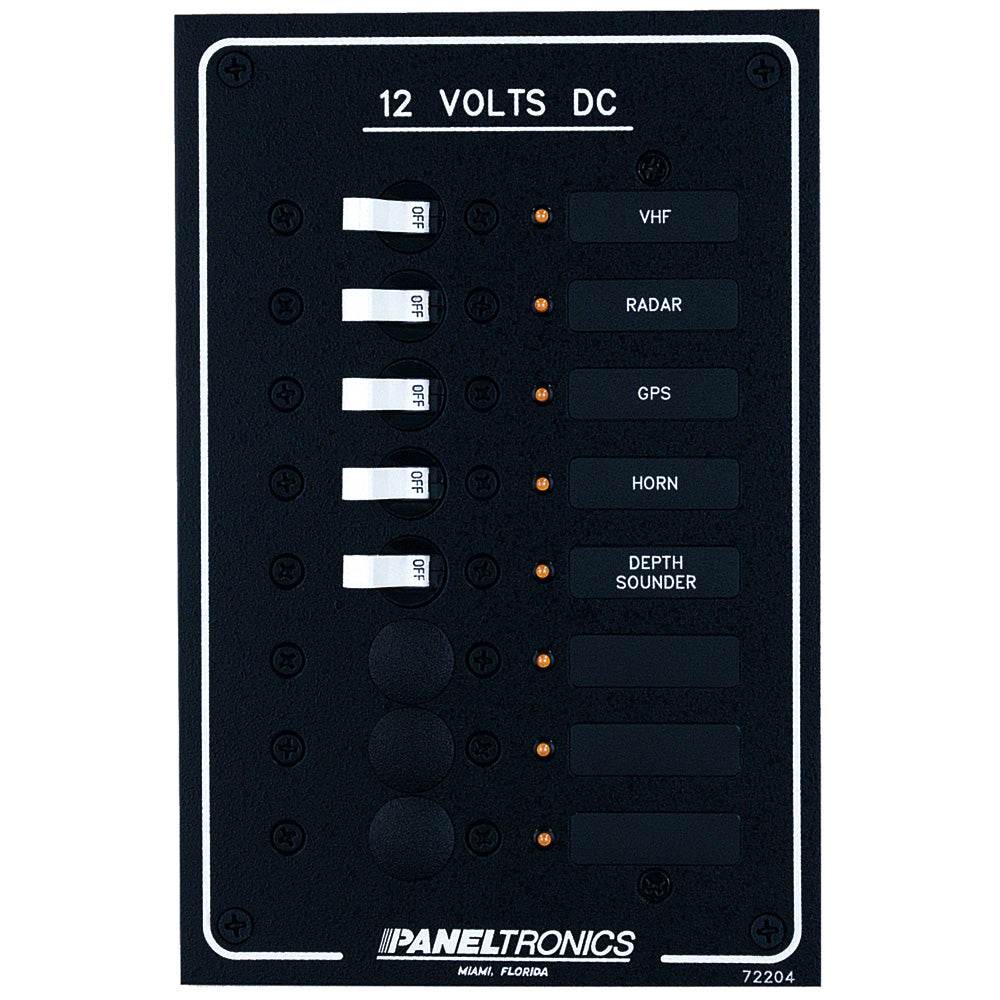 Suncoast Marine and Auto offers Paneltronics Standard DC 8 Position Breaker Panel w/LEDs [9972204B]