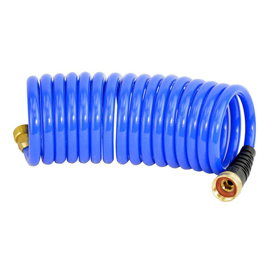 Suncoast Marine and Auto offers HoseCoil 15' Blue Self Coiling Hose w/Flex Relief [HS1500HP]