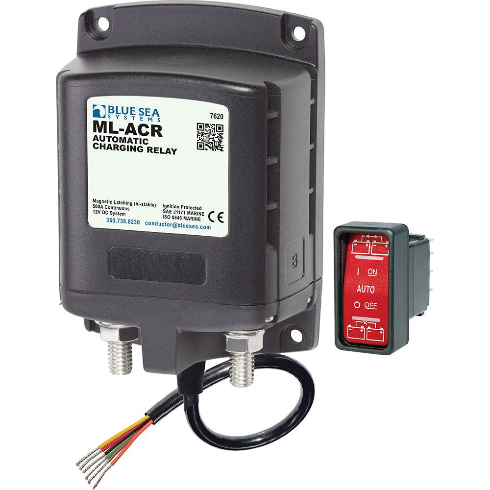 Suncoast Marine and Auto offers Blue Sea 7620 ML-Series Automatic Charging Relay (Magnetic Latch) 12VDC [7620]