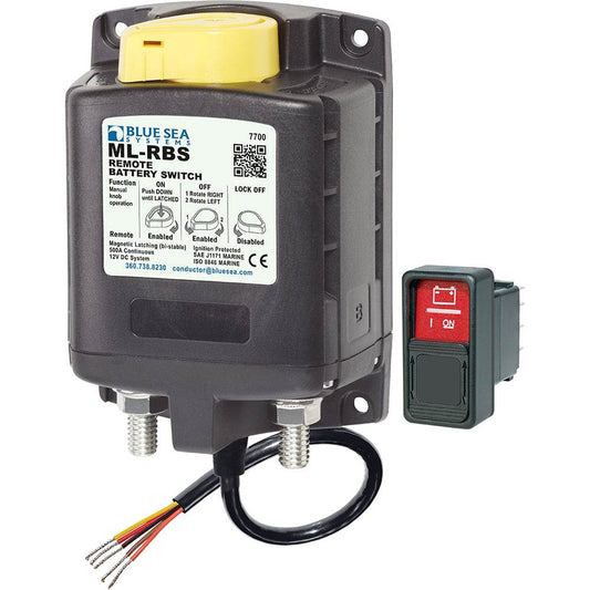 Suncoast Marine and Auto offers Blue Sea 7700 ML-Series Remote Battery Switch w/Manual Control 12VDC [7700]