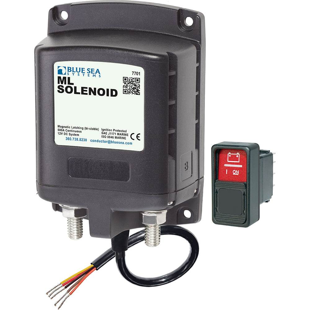 Suncoast Marine and Auto offers Blue Sea 7701 ML-Series Solenoid w/Contura Switch 12VDC [7701]