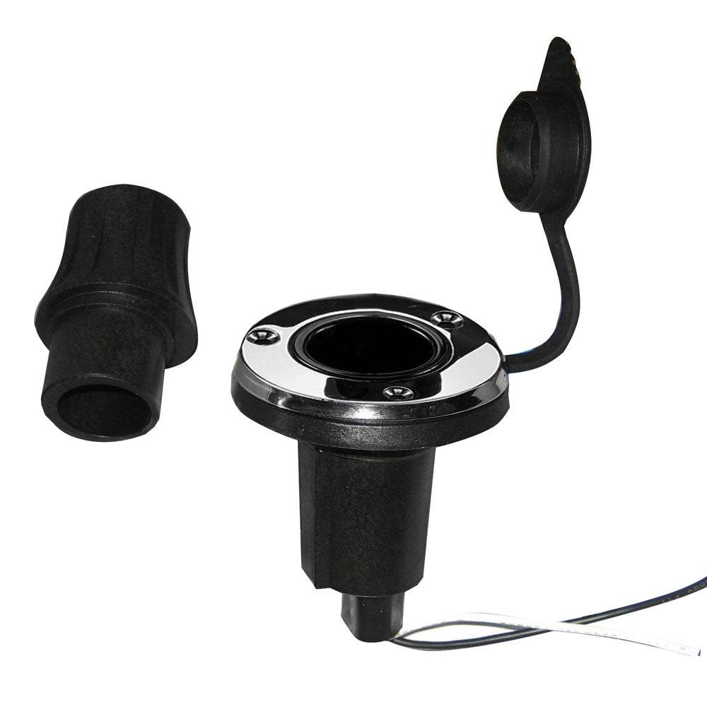 Suncoast Marine and Auto offers Perko Locking Collar Pole Light Mounting Base - 2 Pin - Round [1045P00DP]