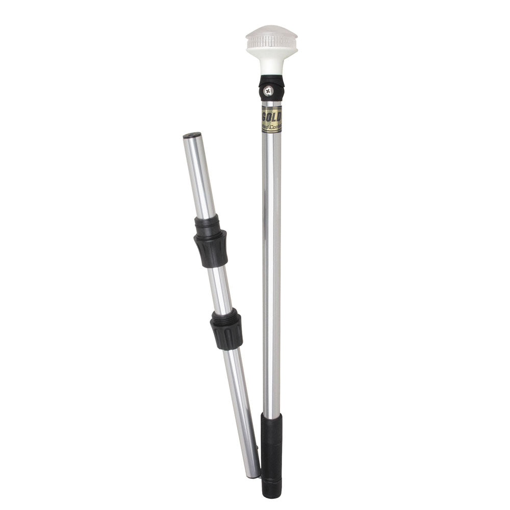 Suncoast Marine and Auto offers Perko Omega Series Universal LED Pole Light - 48" w/Fold In Half Pole [1348DP6CHR]