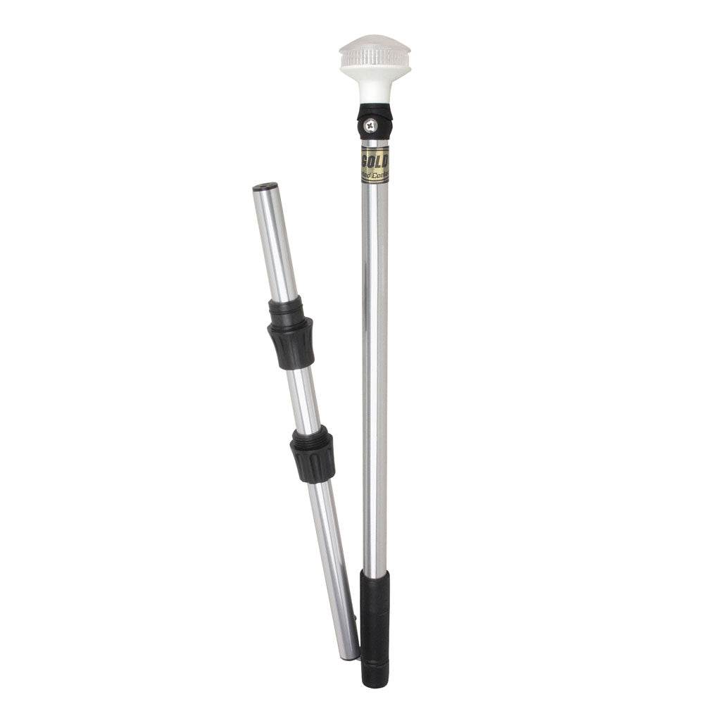 Suncoast Marine and Auto offers Perko Omega Series LED Universal Pole Light w/Fold In Half Pole [1348DP8CHR]