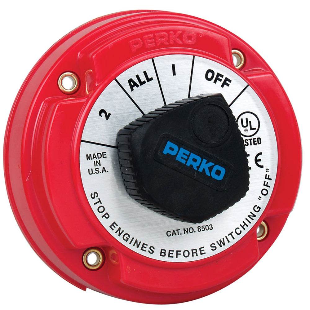 Suncoast Marine and Auto offers Perko 8503DP Medium Duty Battery Selector Switch w/Alternator Field Disconnect w/o Key Lock [8503DP]