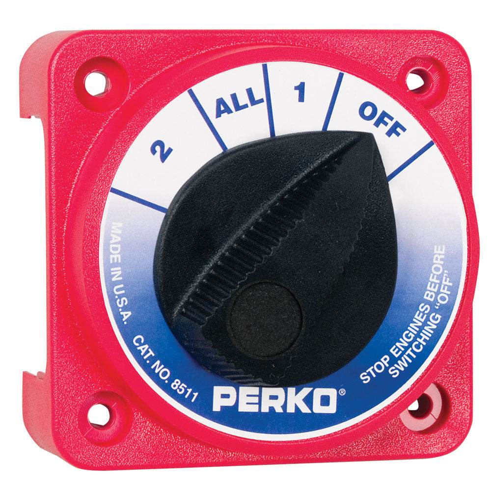 Suncoast Marine and Auto offers Perko Compact Medium Duty Battery Selector Switch w/o Key Lock [8511DP]