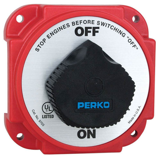 Suncoast Marine and Auto offers Perko 9703DP Heavy Duty Battery Disconnect Switch w/ Alternator Field Disconnect [9703DP]