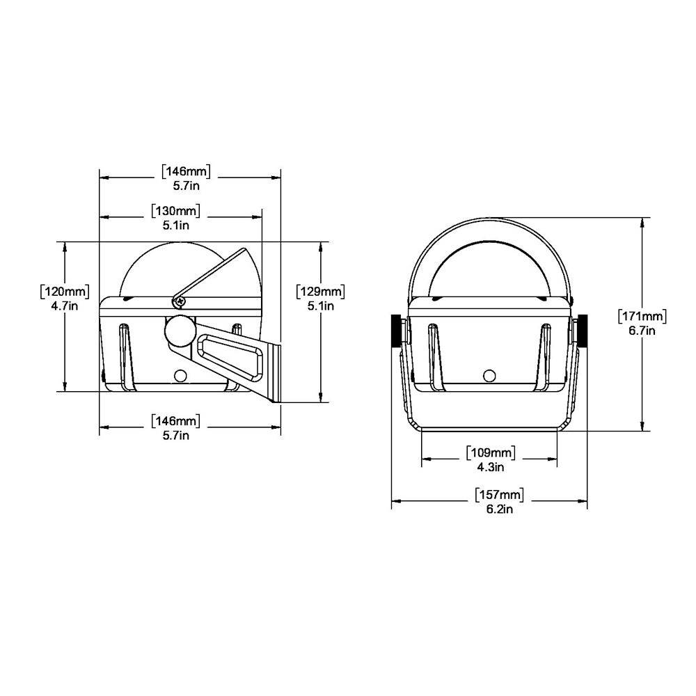 Suncoast Marine and Auto offers Ritchie HB-741 Helmsman Compass - Bracket Mount - Black [HB-741]