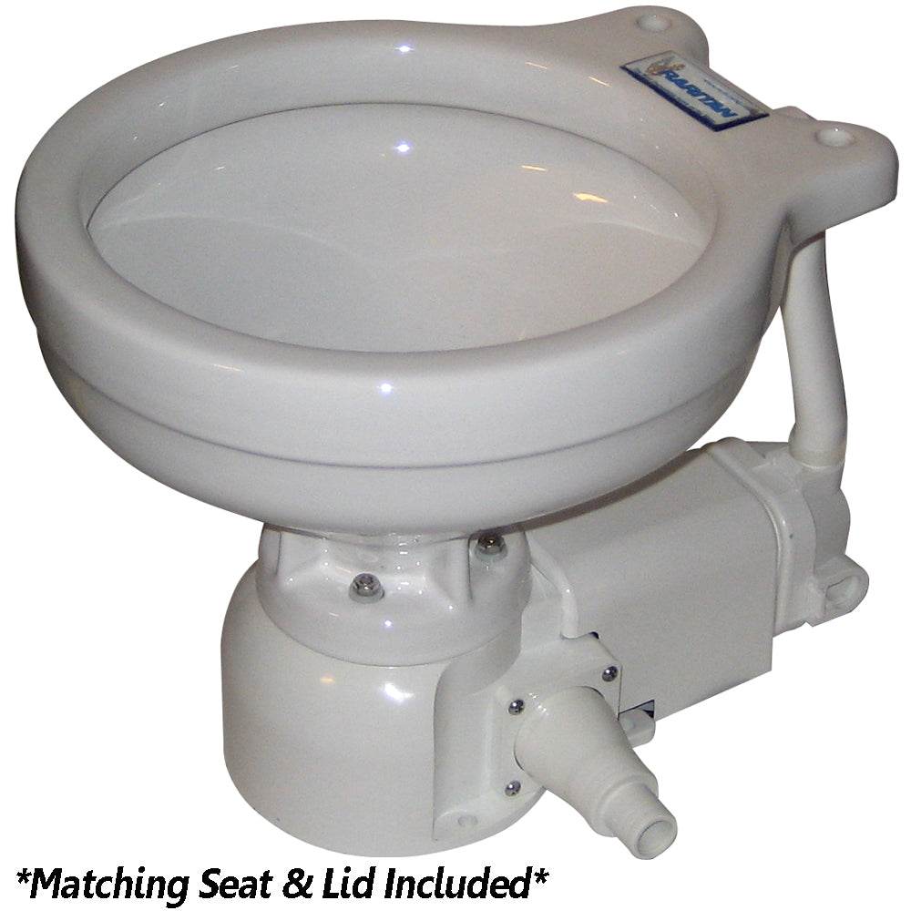 Suncoast Marine and Auto offers Raritan Sea Era Electric Toilet - Marine Size - Integral Pump - Straight 90 Discharge - 12v [160MI012]