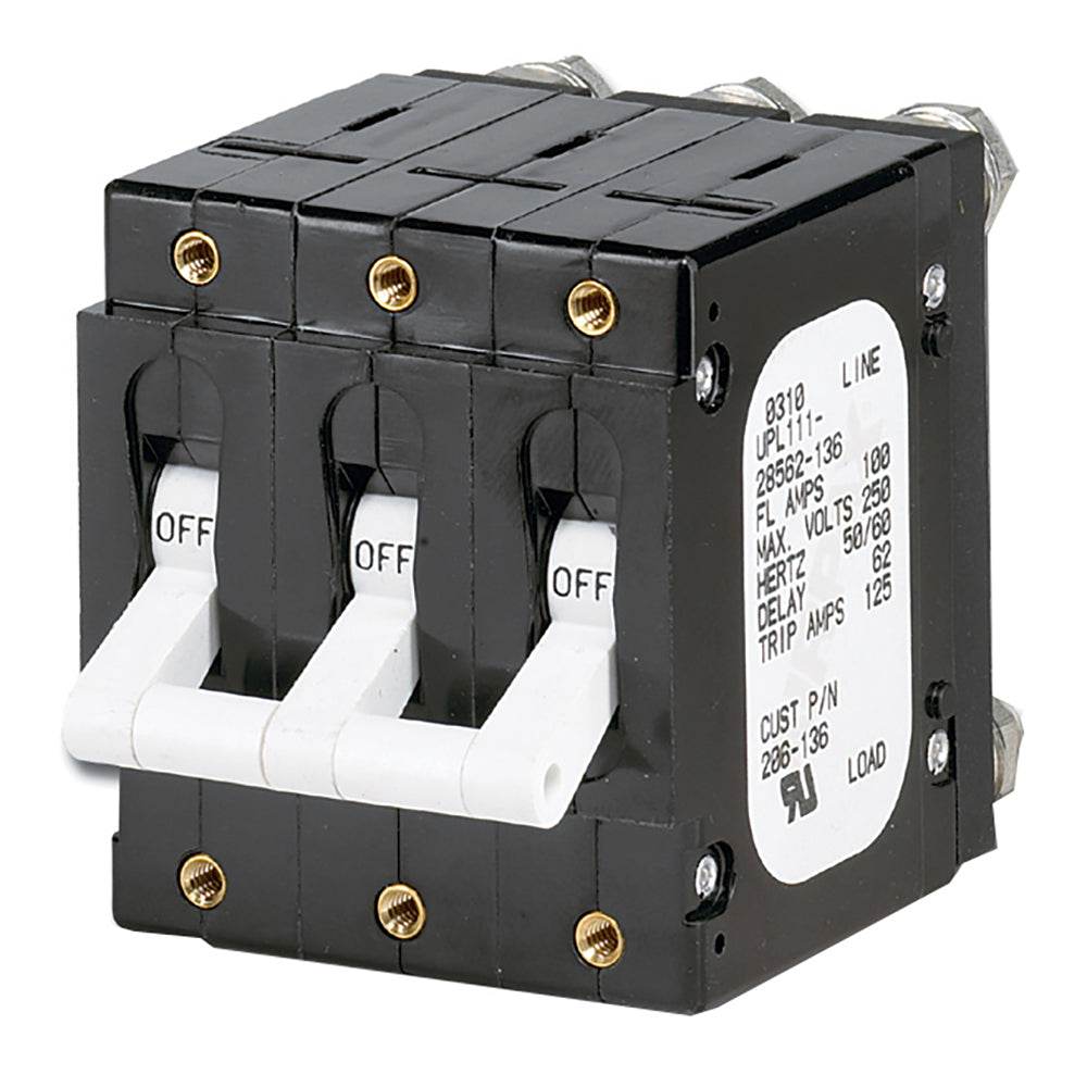 Suncoast Marine and Auto offers Paneltronics 'C' Frame Magnetic Circuit Breaker - 100 Amp - Triple Pole - White [206-136]