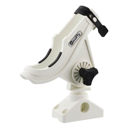 Suncoast Marine and Auto offers Scotty 280 Bait Caster/Spinning Rod Holder w/241 Deck/Side Mount - White [280-WH]