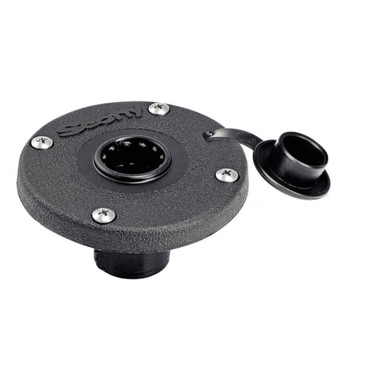 Suncoast Marine and Auto offers Scotty 344 Round Flush Deck Mount [344-BK]