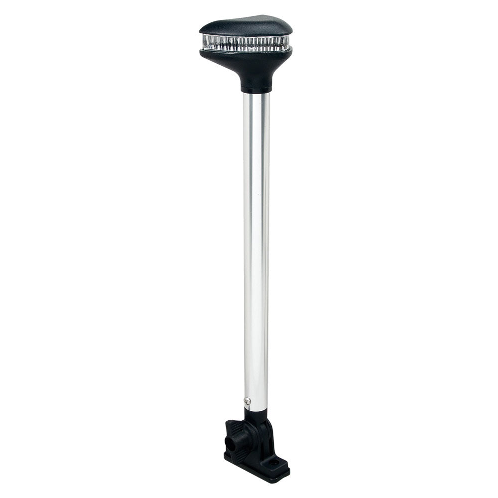 Suncoast Marine and Auto offers Perko Stealth Series - L.E.D. Fold Down White All-Round Light - Vertical Mount - 13-3/8" [1639DP0CHR]