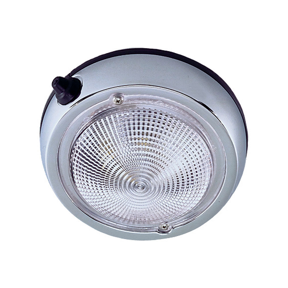 Suncoast Marine and Auto offers Perko Surface Mount Dome Light - 5" O.D.(4" Lens) - Chrome Plated [0300DP1CHR]