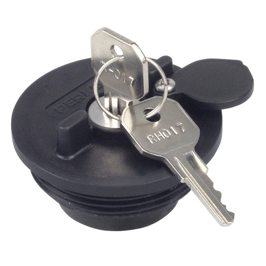 Suncoast Marine and Auto offers Perko Fuel System Locking Cap f/ 1-1/2" Non-Vented Fills - 0520 / 0527 / 0528 / 0557 / 0599 / 1270 [1324DP1BLK]