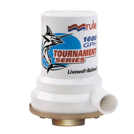 Suncoast Marine and Auto offers Rule Tournament Series Bronze Base 1600 GPH Livewell Pump [209B]