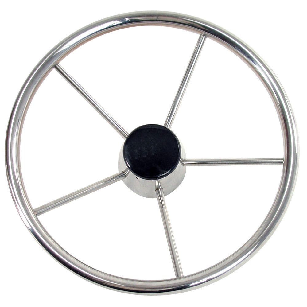 Suncoast Marine and Auto offers Whitecap Destroyer Steering Wheel - 13-1/2" Diameter [S-9001B]