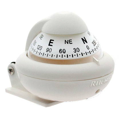 Suncoast Marine and Auto offers Ritchie X-10W-M RitchieSport Compass - Bracket Mount - White [X-10W-M]