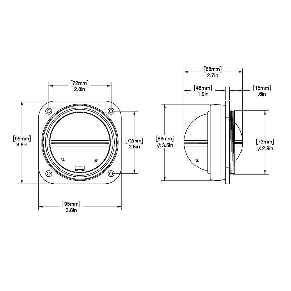 Suncoast Marine and Auto offers Ritchie V-527 Kayak Compass - Bulkhead Mount - White Dial [V-527]