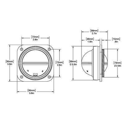 Suncoast Marine and Auto offers Ritchie V-527 Kayak Compass - Bulkhead Mount - White Dial [V-527]