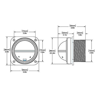 Suncoast Marine and Auto offers Ritchie V-537B Explorer Compass - Bulkhead Mount - Blue Dial [V-537B]