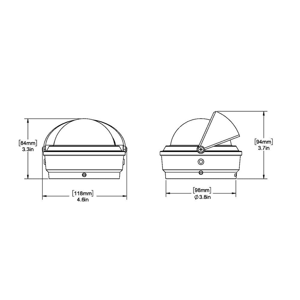 Suncoast Marine and Auto offers Ritchie S-87W Voyager Compass - Surface Mount - White [S-87W]