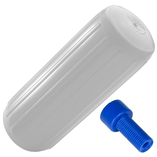 Suncoast Marine and Auto offers Polyform HTM-1 Fender 6.3" x 15.5" - White w/Adapter [HTM-1-WHITE]