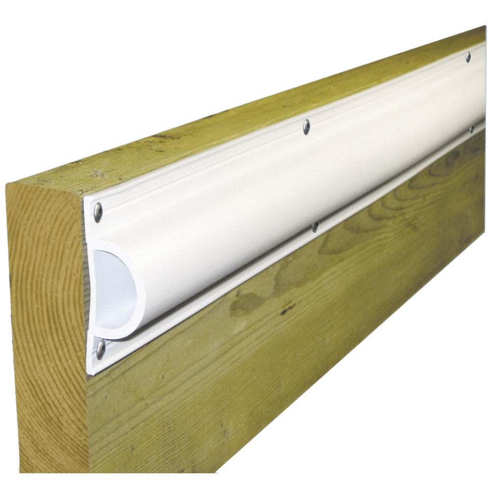 Suncoast Marine and Auto offers Dock Edge Standard "D" PVC Profile 16ft Roll - White [1190-F]