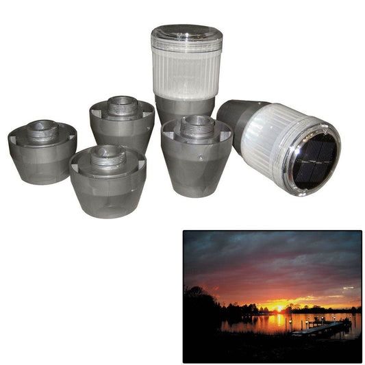 Suncoast Marine and Auto offers Dock Edge Postlite Solar LED Post Light 2pk [96-258-F]